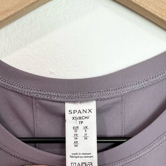 Spanx Go Lightly Got-Ya-Covered Tank Satin Purple Activewear Athletic Size XS - Picture 7 of 9